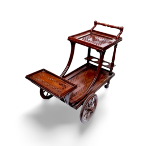 Hand-carved Tea Trolley